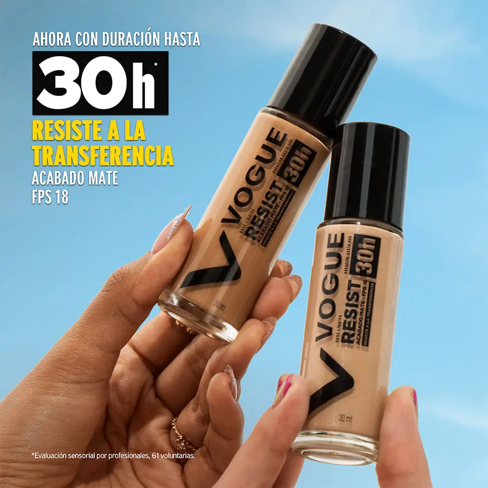 VOGUE MAQUILLAJE LÍQUIDO RESIST CREMA 