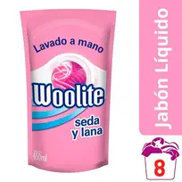 WOOLITE LÍQUIDO LAVADO A MANO DOYPACK X450 SEDA Y LANA