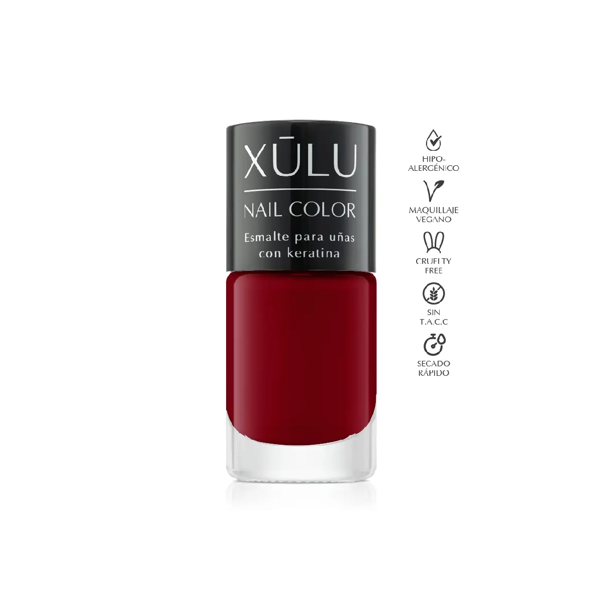 XULU ESMALTE PARA UÑAS GUINDA 10 ML 