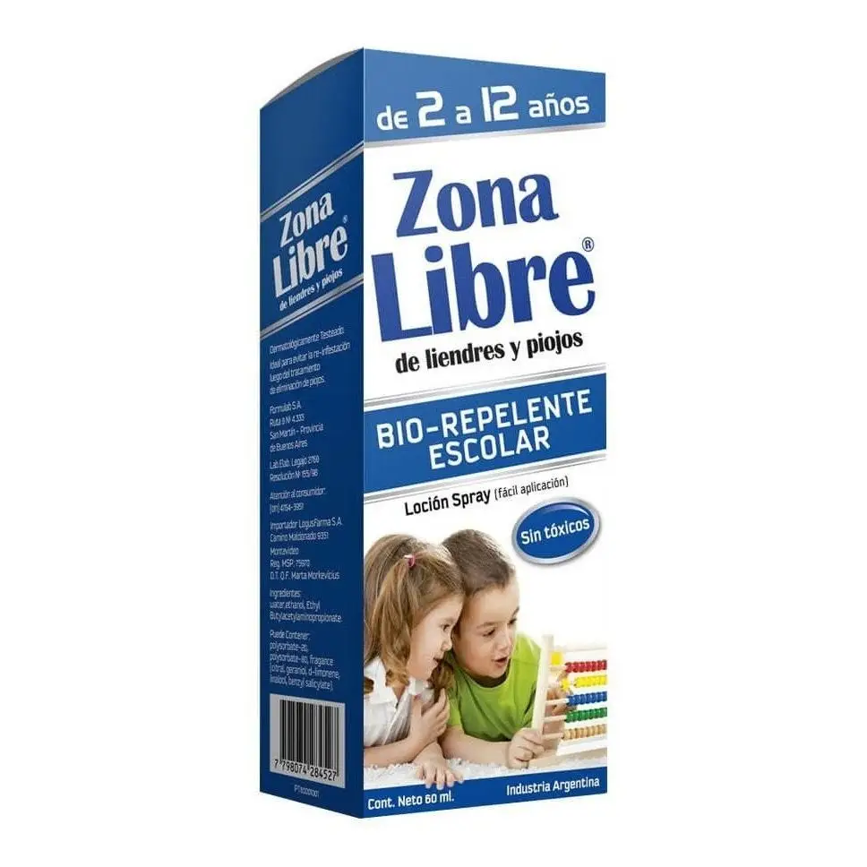 ZONA LIBRE REPELENTE PARA PIOJOS X60 