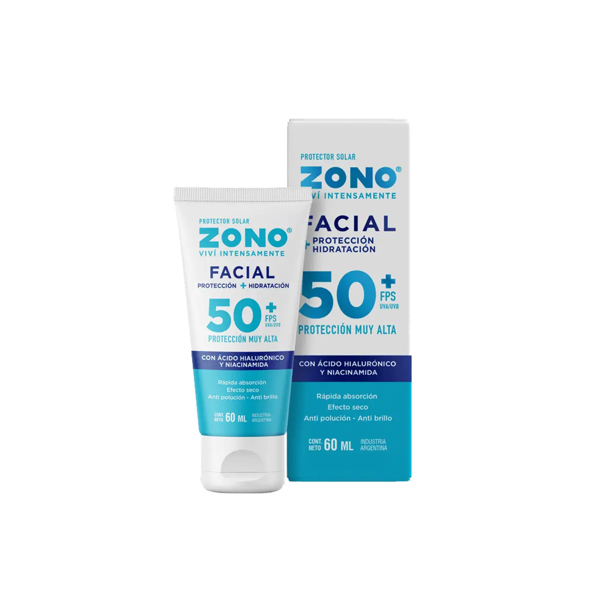 ZONO PROTECTOR SOLAR FPS 50 X60 FACIA